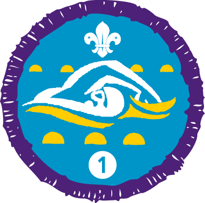 Swimmer Staged Activity Badge